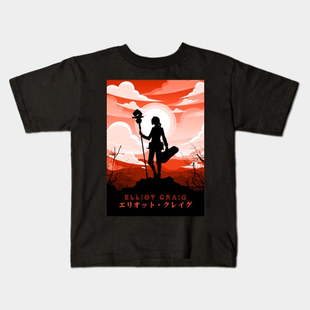 Elliot Craig | Trails Of Cold Steel Kids T-Shirt by GuruBoyAmanah